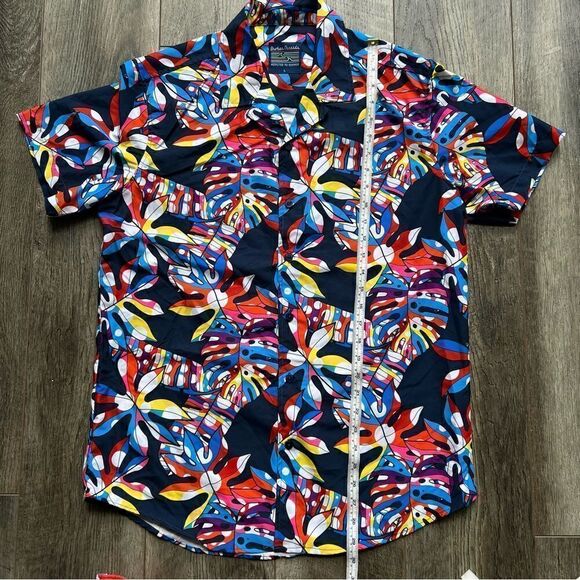 Broken Threads Men’s Swim Set Shorts and Shirt Tropical Surf Board Shorts Large - Picture 9 of 11